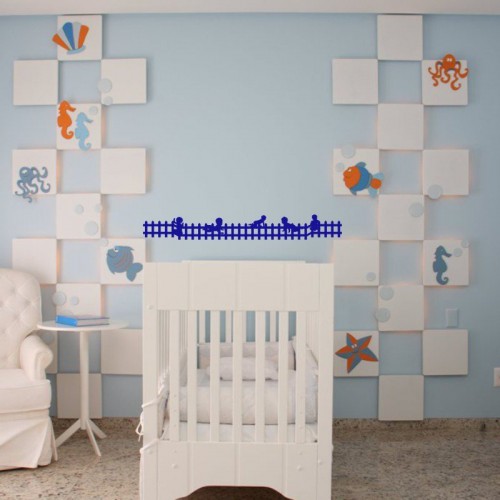 Adesivo de parede Adesivo de Parede Cerquinha bebês