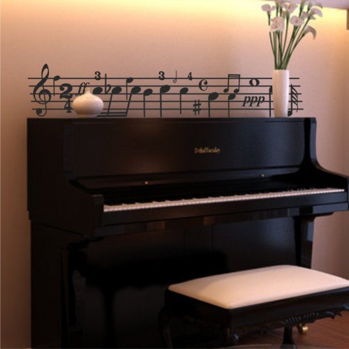 Adesivo de parede Adesivo de Parede Clave Musical