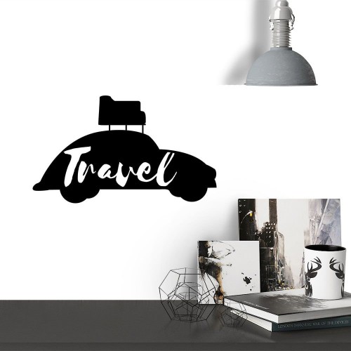 Adesivo de parede Adesivo de Parede Fusca Travel