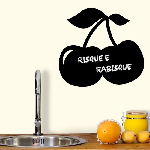 Adesivo de parede Adesivo de Parede Lousa Cereja