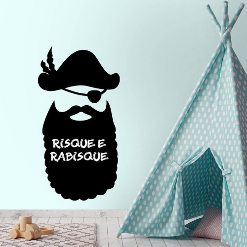 Adesivo de parede Adesivo de Parede Lousa Pirata