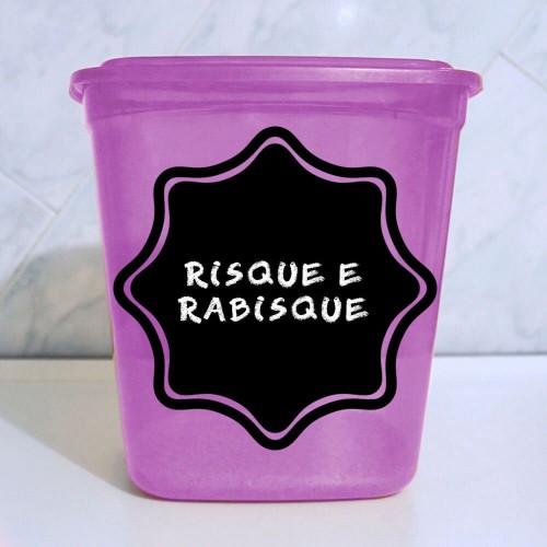 Adesivo de parede Adesivo de Parede Lousa Rótulo 1