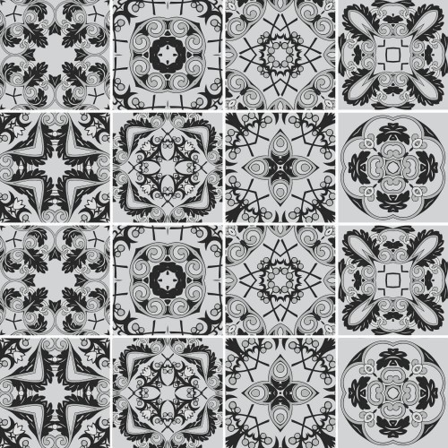 Adesivo de parede Adesivo para Azulejo Black Classic