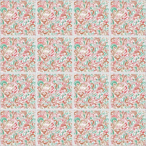 Adesivo de parede Adesivo para Azulejo Floral Atraente