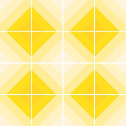 Adesivo de parede Adesivo para Azulejo Losangos Tons Amarelos