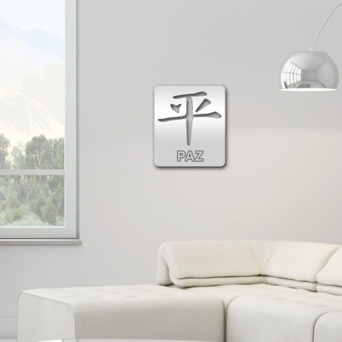 Adesivo de parede Espelho Decorativo Paz