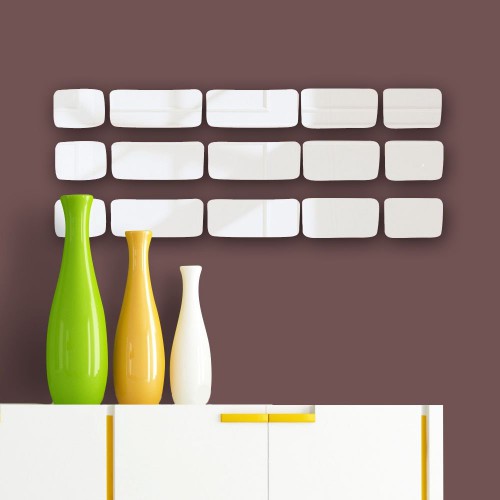Adesivo de parede Espelho Decorativo Tijolos