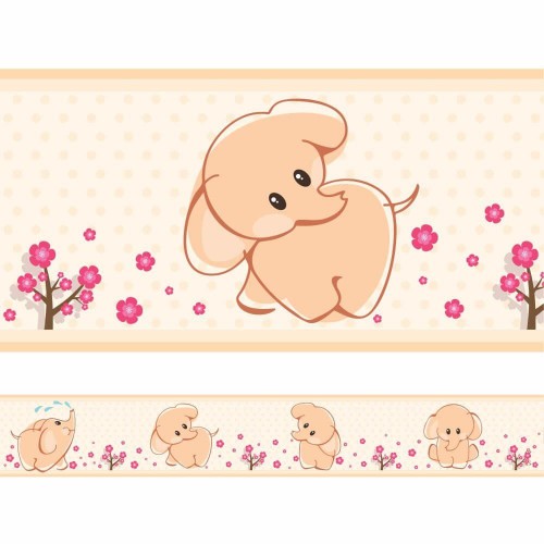 Adesivo de parede Faixa de Parede Elefante Cute