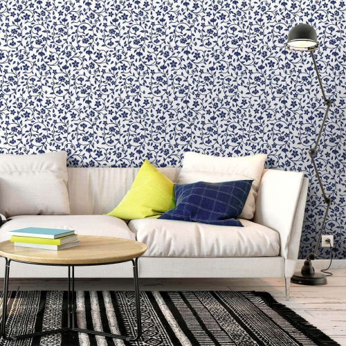 Adesivo de parede Papel de Parede Alana Navy