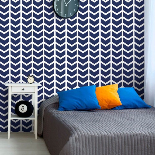Adesivo de parede Papel de Parede Alejandro Navy