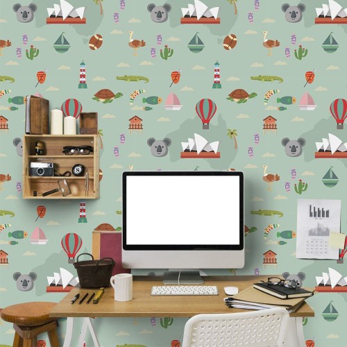 Adesivo de parede Papel de Parede Australia