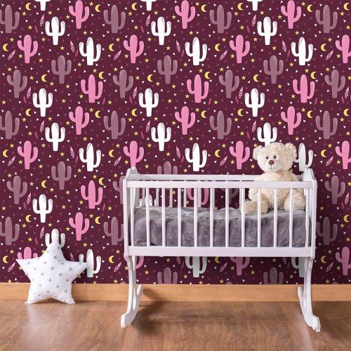 Adesivo de parede Papel de Parede Cactos Granberry