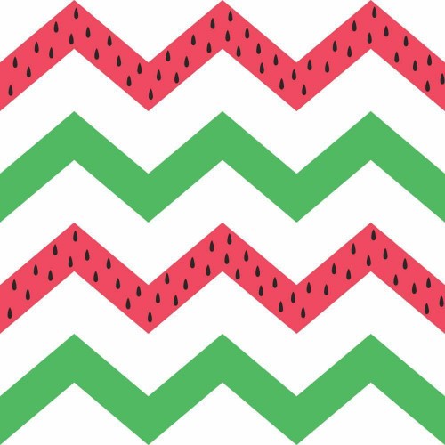 Adesivo de parede Papel de Parede Chevron Melancia