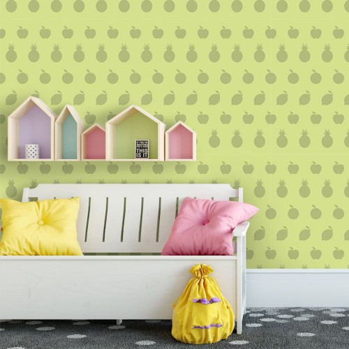 Adesivo de parede Papel de Parede Frutinhas