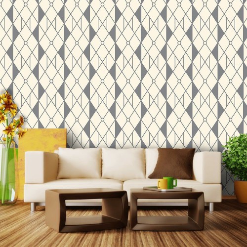 Adesivo de parede Papel de Parede Geometria Ret