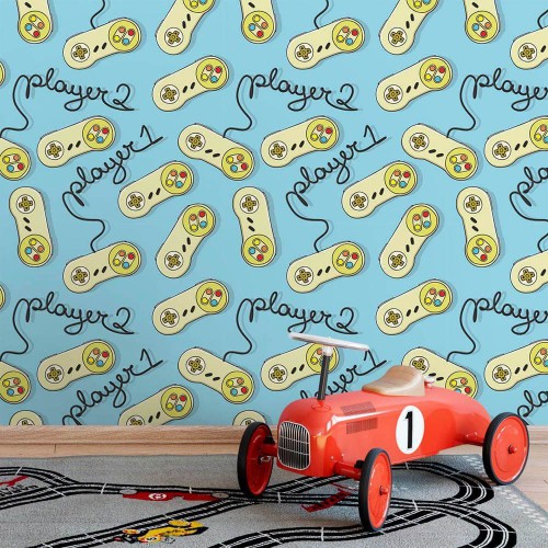 Adesivo de parede Papel de Parede Players Color
