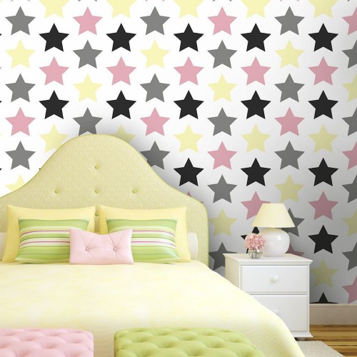 Adesivo de parede Papel de Parede Rock Girl