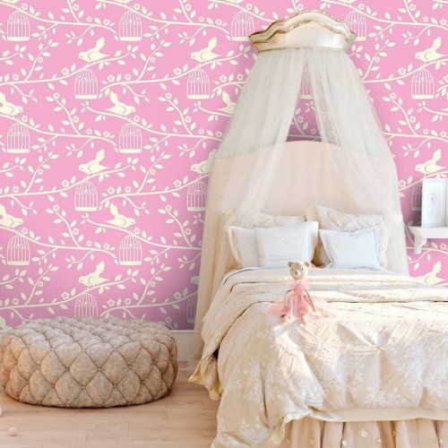 Adesivo de parede Papel de Parede Tree Branch Rose