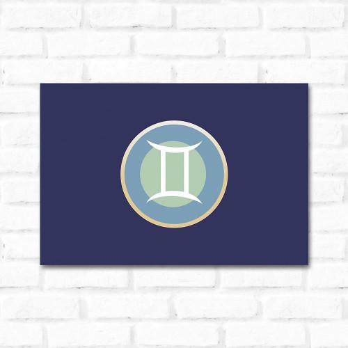 Adesivo de parede Placa Decorativa Gêmeos