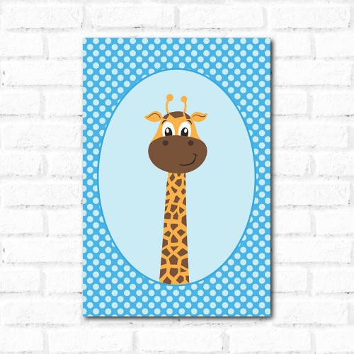 Adesivo de parede Placa Decorativa Porta Retrato Girafa