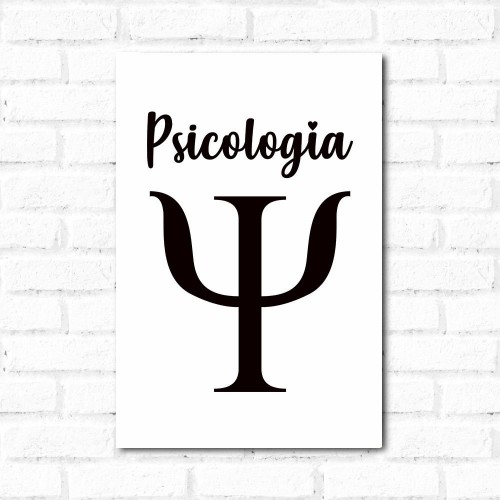 Adesivo de parede Placa Decorativa Psicologia