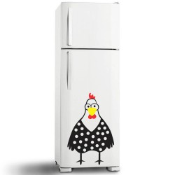 Adesivo de Geladeira Galinha Zoio