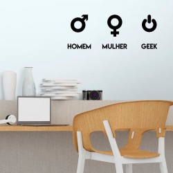 Adesivo de Parede Gênero Geek