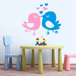 Adesivo de Parede Passarinhos Love