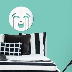 Espelho Decorativo Emoji Chorando