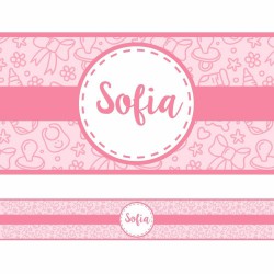 Faixa de Parede Bebê Menina Nome