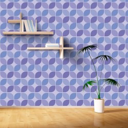 Papel de Parede Simétrico Roxo