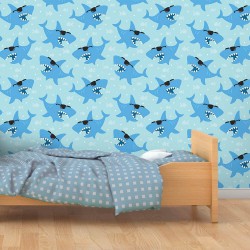 Papel de Parede Tubarões Óculos