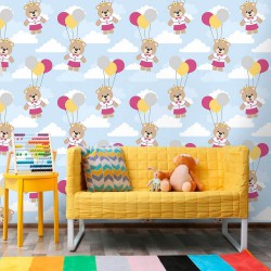 Papel de Parede Ursinhos Juju