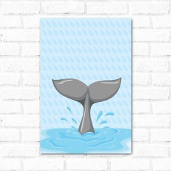 Placa Decorativa Baleia