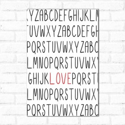 Placa Decorativa Caça Palavra