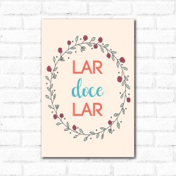 Placa Decorativa Lar Doce Lar